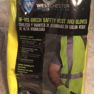 NEW NEON Safety Vest and Gloves